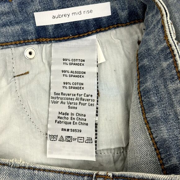 STS BLUE Aubrey Denim Jean Shorts 27 Mid-Rise Capilla Blue Distressed NWT B60 - Picture 5 of 5